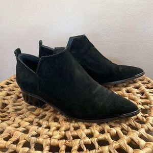 Marc Fisher Black suede ankle booties